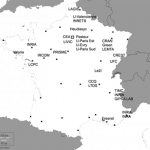 Carte des collaborations en France